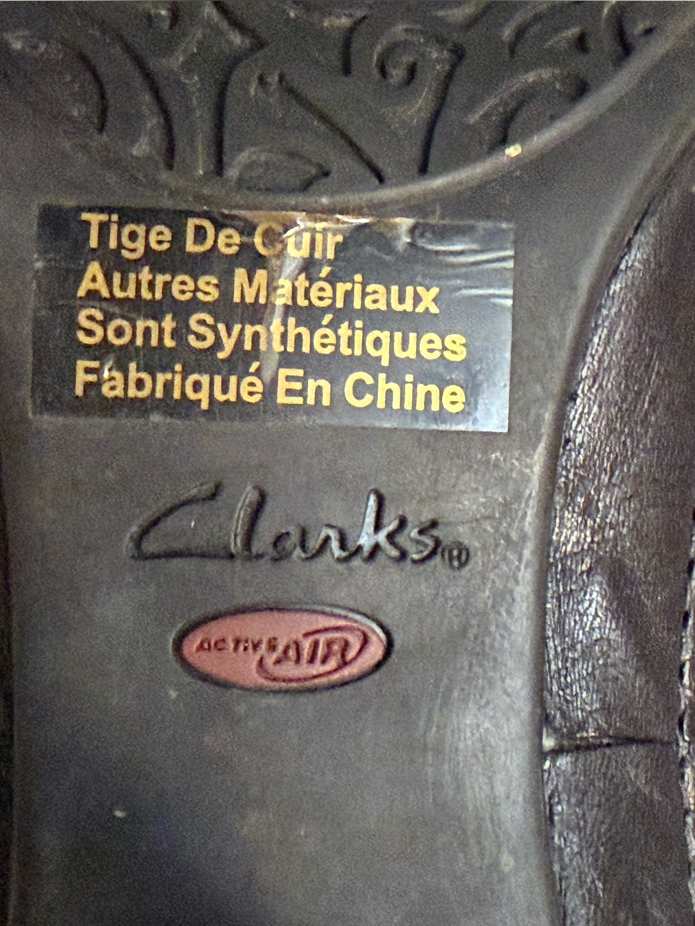 Clarks Black Over-the-Knee Leather Boots Side Zip Refined Toe Size 7 - Picture 6 of 10